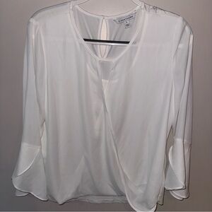 41 Hawthorn White Wrap Blouse